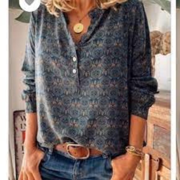 MISSLOOK Tops - MISSLOOK MONDARIAN COLAR BLOUSE - SIZE XL